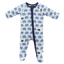 FOX AND FINCH KALAHARI PRINT ZIP ROMPER 