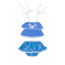 COCO & GINGER KITTY SET PERIWINKLE WITH HAND STITCH 