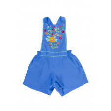 COCO & GINGER POMME SUNSUIT PERIWINKLE W COLOUR HAND STITCH