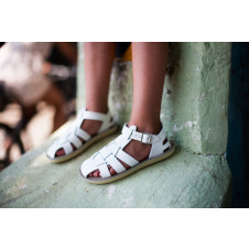 SALTWATER SUN-SAN SHARK SANDALS WHITE 