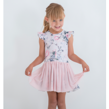 LITTLE HEARTS LUXE FRILL PINK ROSE TUTU DRESS