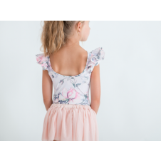 LITTLE HEARTS LUXE FRILL PINK ROSE LEOTARD