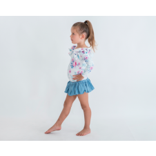 LITTLE HEARTS TUTU SKORT CHAMBRAY