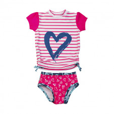 MINI SANDCRABS RASHIE + BIKINI PANT SET LOVE DESIRE