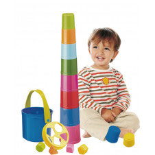 MINILAND GIANTTE STACKING SHAPE TOWER IN BUCKET