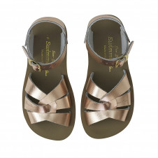 SALTWATER ROSE GOLD SUN-SAN SWIMMER SANDALS