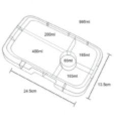 YUMBOX TAPAS 5 COMPARTMENT TRAY