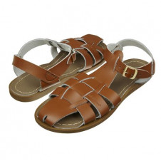 SALTWATER SHARK TAN SANDALS