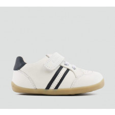 BOBUX STEPUP TRACKSIDE SPORTS SHOE WHITE NAVY