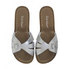 SALTWATER CLASSIC SLIDES SILVER