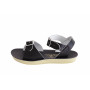 SALTWATER SUN-SAN SURFER BLACK SANDALS