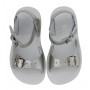 SALTWATER SUN-SAN SURFER SILVER SANDALS