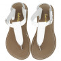 SALTWATER SANDALS T-THONG WHITE