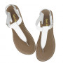 SALTWATER SANDALS T-THONG WHITE