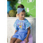 COCO & GINGER POMME SUNSUIT PERIWINKLE W COLOUR HAND STITCH