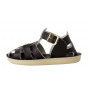 SALTWATER SUN-SAN SHARK BROWN SANDALS 