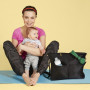 SKIP HOP DUET 2 IN 1 DIAPER TOTE BLACK