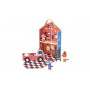 KROOOM FIRE STATION TRAVEL PLAYSET PRINTED CARDBOARD