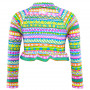 CUPID GIRL FRILL LONG SLEEVE RASHIE TRIBAL PAINT