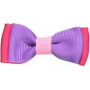 lavender NO SLIPPY HAIR CLIPPY DEVYN COLOUR BLOCK BOW TIE PINCH CLIP 