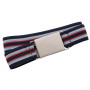 BUCKLE JR 25MM ELASTIC BELT GREY WITH WHITE STRIPE 