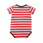 FOX & FINCH HARVARD STRIPED SHORT SLEEVED BODYSUIT