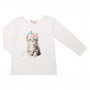 FOX AND FINCH LANA L/S KITTEN PRINT TEE