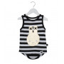 HUXBABY DROP BACK SINGLET BUNNY