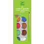 DJECO 12 COLOUR CAKES CLASSIC BRUSH