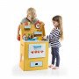 KROOOM KITCHEN PLAYSET PRINTED CARDBOARD AND WOODEN ACCESSORIES