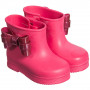 MINI MELISSA PINK WITH PINK BOW RAIN BOOTS