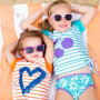 MINI SANDCRABS LS RASHIE + BIKINI PANT SET XOXO CRYSTAL 