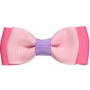 pink NO SLIPPY HAIR CLIPPY DEVYN COLOUR BLOCK BOW TIE PINCH CLIP 