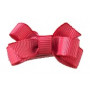 Shocking Pink  Mini Baby Bow Mini Hair Clip 