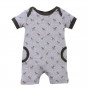 FOX AND FINCH PRINCETON ZEBRA SUMMER ROMPER