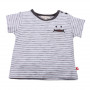 FOX AND FINCH DENVER STEEL STRIPED TEE 