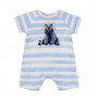 FOX & FINCH ALASKA BEAR STRIPE S/S ROMPER