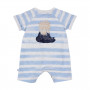 FOX & FINCH ALASKA BEAR STRIPE S/S ROMPER