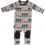 SOOKI BABY LITTLE LOST FOX RAGLAN ROMPER WITH PATCHED KNEE