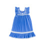 COCO & GINGER IRIS DRESS PERIWINKLE WITH HAND STITCH 