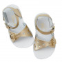 SALTWATER SUN-SAN SWEETHEART GOLD SANDALS