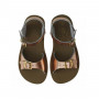 SALTWATER ROSE GOLD SUN-SAN SURFER SANDALS 