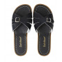 SALTWATER ADULTS CLASSIC SLIDES BLACK