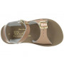 SALTWATER ROSE GOLD SUN-SAN SURFER SANDALS 