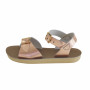 SALTWATER ROSE GOLD SUN-SAN SURFER SANDALS 