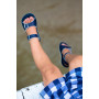 SALTWATER SUN-SAN SURFER NAVY SANDALS