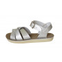 SALTWATER SUN-SAN SWIMMER SILVER SANDALS 