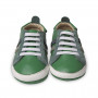 OLD SOLES PARK SHOE GREEN WITH NAVY GREY SUEDE