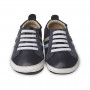 OLD SOLES PARK SHOE NAVY WITH GREY SKYBLUE SUEDE