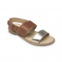 OLD SOLES ISLAND SANDAL GOLD & TAN